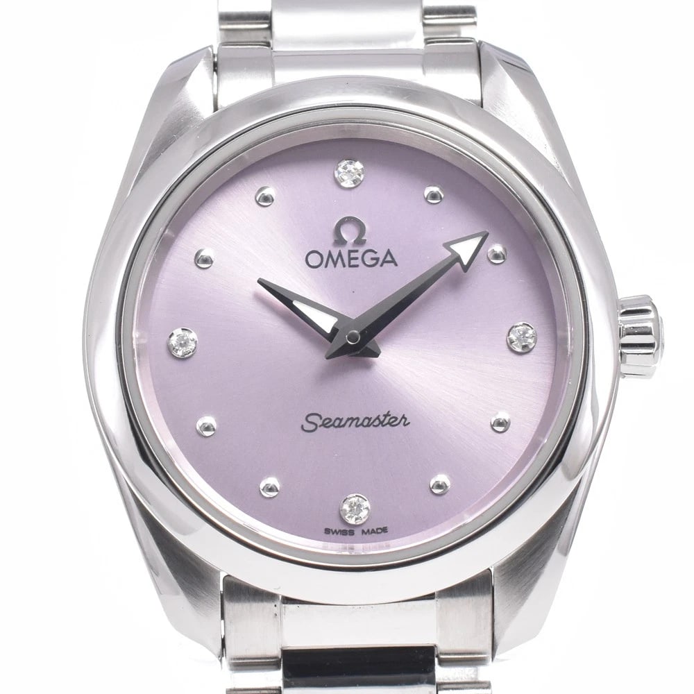 OMEGA SEAMASTER AQUA TERRA QUARTZ WATCH: Omega Seamaster Aqua Terra Quartz Watch Brand: OMEGA Type/Style: Wristwatch Material: Band Material Stainless Steel, Case Material Stainless Steel Color: Case Color Silver, Band Color Silver, Dial Col