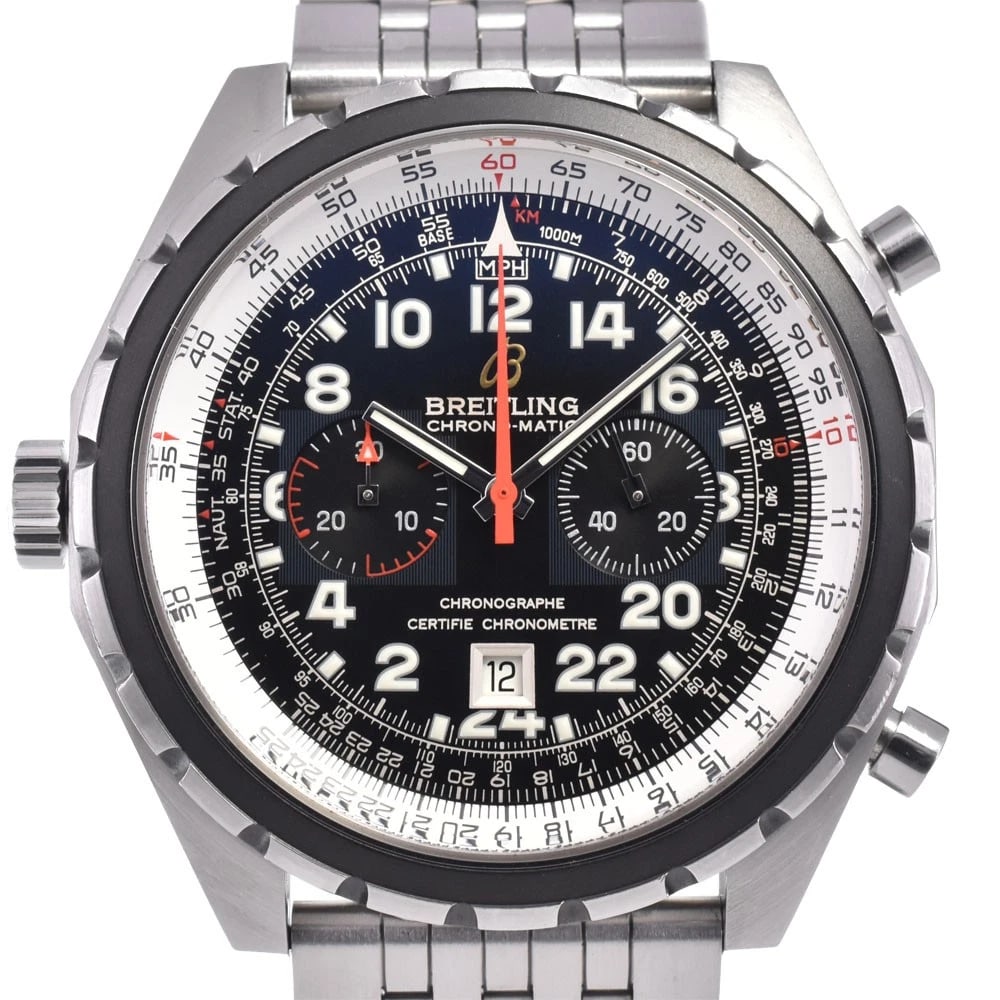 BREITLING CHRONOMATIC LIMITED WORLDWIDE WATCH: Breitling Chronomatic Limited Worldwide Watch Brand: BREITLING Type/Style: Wristwatch Material: Band Material Stainless Steel, Case Material Stainless Steel Color: Case Color Silver, Band Color Silver