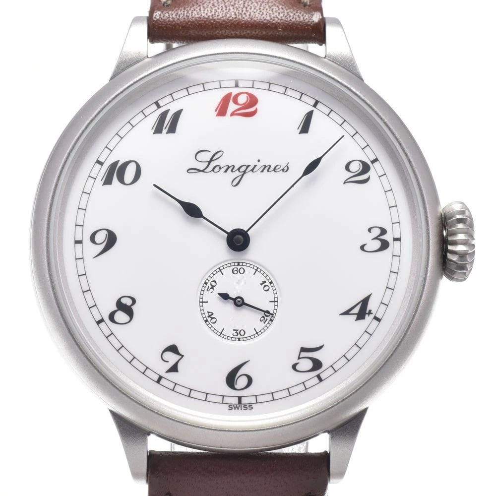 LONGINES MONUMENTS WATCH: Longines Monuments Watch Brand: LONGINES Type/Style: Wristwatch Material: Band Material leather, Case Material Stainless Steel Color: Case Color Silver, Band Color Brown, Dial Color White / Silver Siz