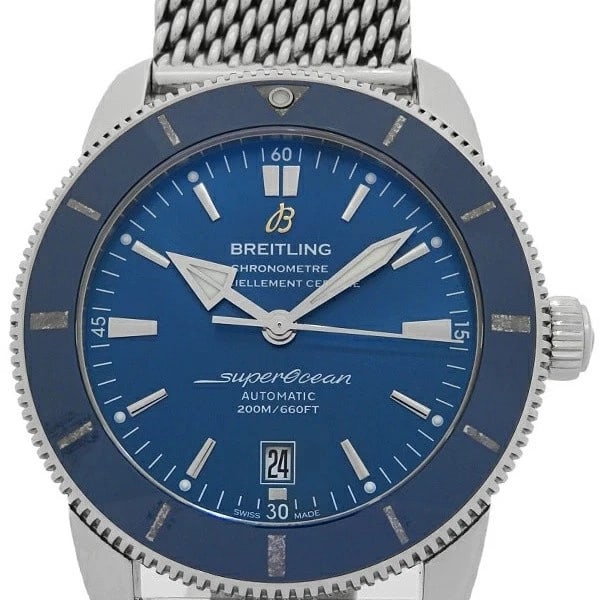 BREITLING SUPEROCEAN HERITAGE AUTOMATIC WATCH: Breitling Superocean Heritage Automatic Watch Brand: BREITLING Type/Style: Wristwatch Material: Case Material N/A Band Material N/A Color: Dial Color Blue Size: Case Size 45mm Wrist Size 17cm