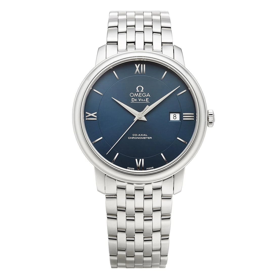 OMEGA SEAMASTER BLACK AUTOMATIC WATCH: Omega Seamaster Black Automatic Watch Brand: OMEGA Type/Style: Wristwatch Material: Case Material Stainless Steel Band Material Stainless Steel Color: Dial Color Dial Color Blue Case Color Silver Band