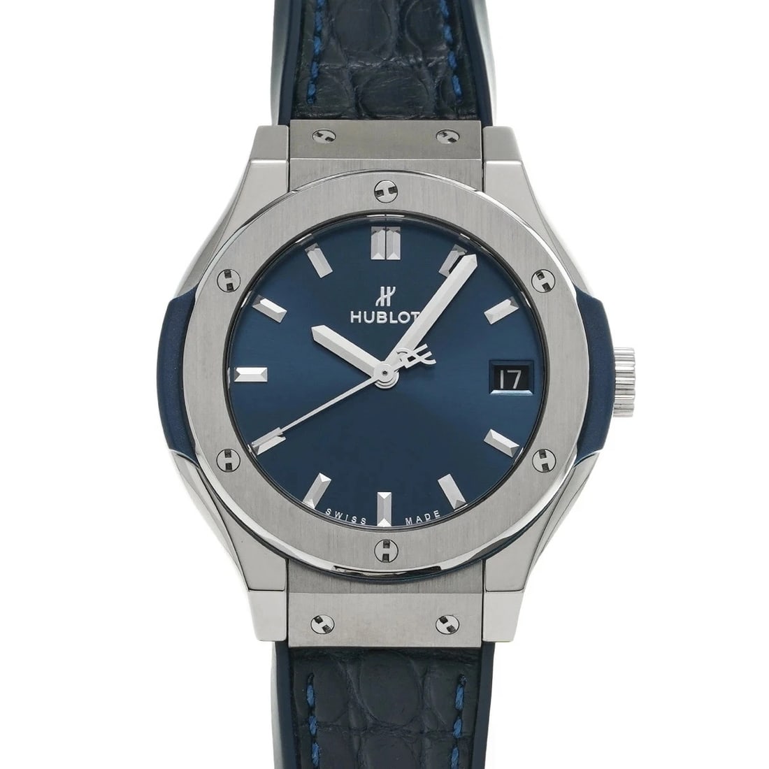 HUBLOT CLASSIC FUSION TITANIUM BLUE WATCH (1 of 4)