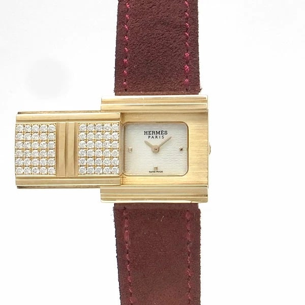 HERMES WHITE WATCH: Hermes White Watch Brand: HERMES Type/Style: Wristwatch Material: Case Material N/A Band Material N/A Color: Dial Color White Size: Case Size 20mm Accessories: None Accessories Notice: Whe