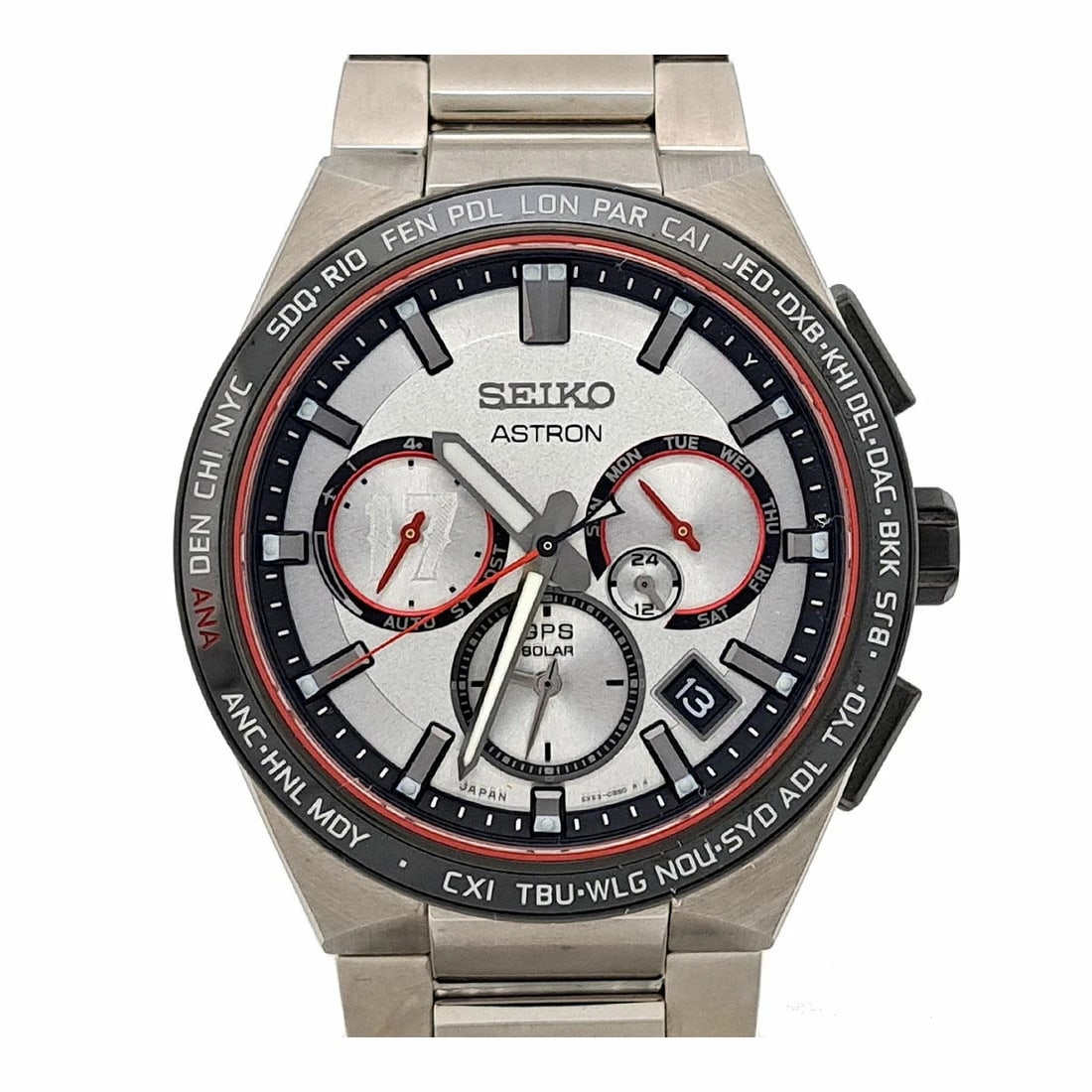 SEIKO SILVER WATCH: Seiko Silver Watch Brand: SEIKO Type/Style: Wristwatch Material: Band Material Titanium Case Material N/A Color: Dial Color Silver Size: Wrist Size 20cm Case Size 43mm Accessories: None Ac