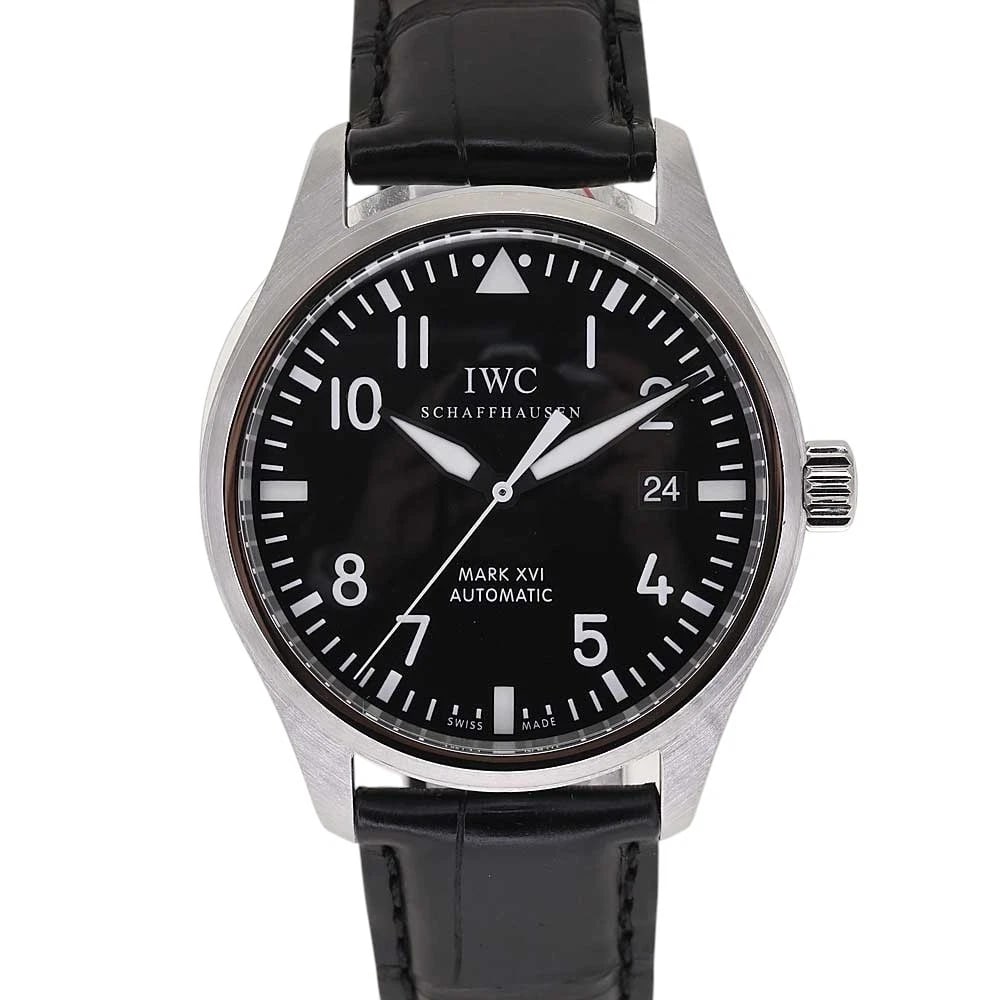 IWC BLACK WATCH: Iwc Black Watch Brand: IWC Type/Style: Wristwatch Material: Case Material N/A Band Material N/A Color: Dial Color Black Size: Wrist Size 18.0cm Case Size 39mm Accessories: None Accessories Notice: