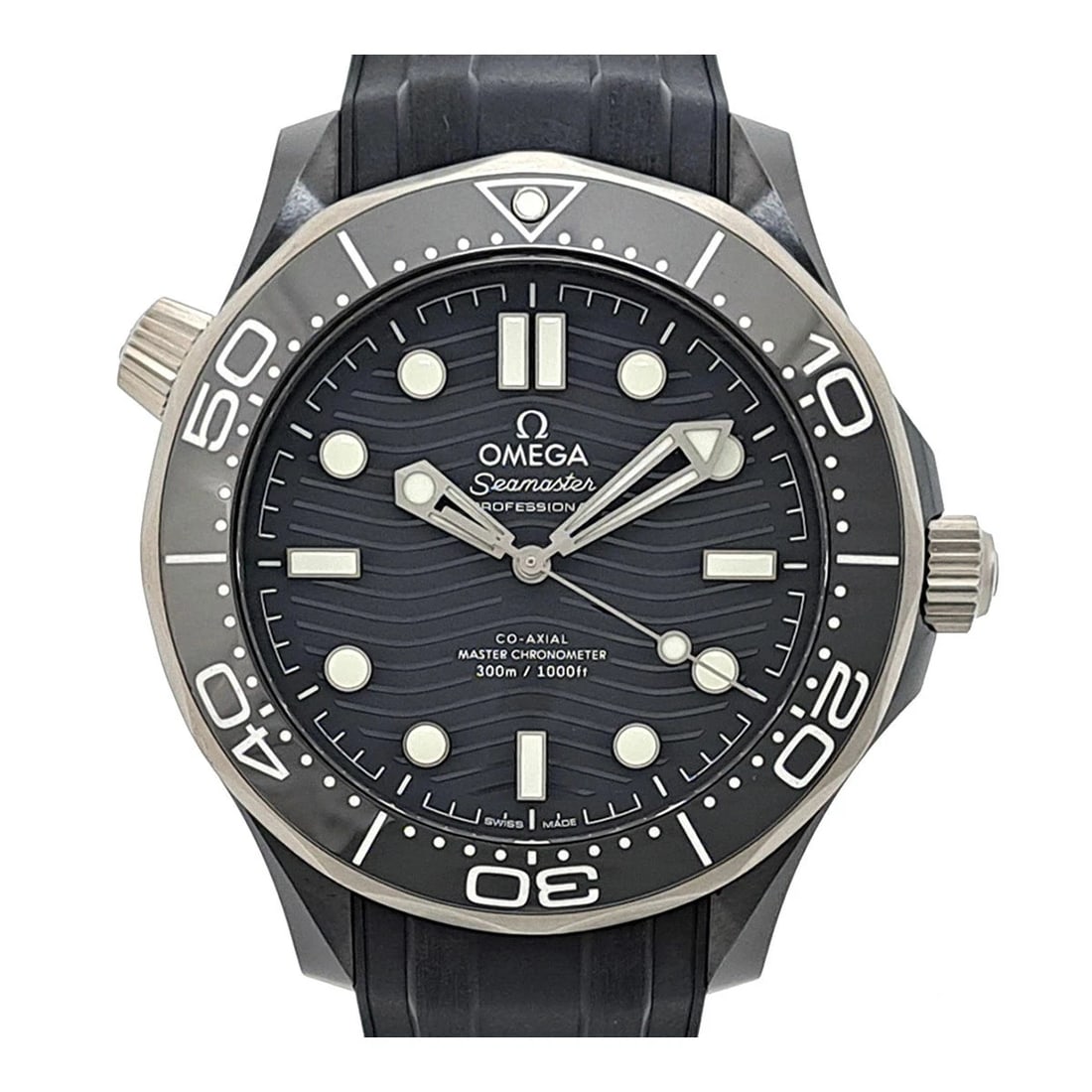 OMEGA BLACK WATCH: Omega Black Watch Brand: OMEGA Type/Style: Wristwatch Material: Band Material Black Ceramic Case Material N/A Color: Dial Color Black Size: Wrist Size 16cm?21cm Case Size 43mm Accessories: None