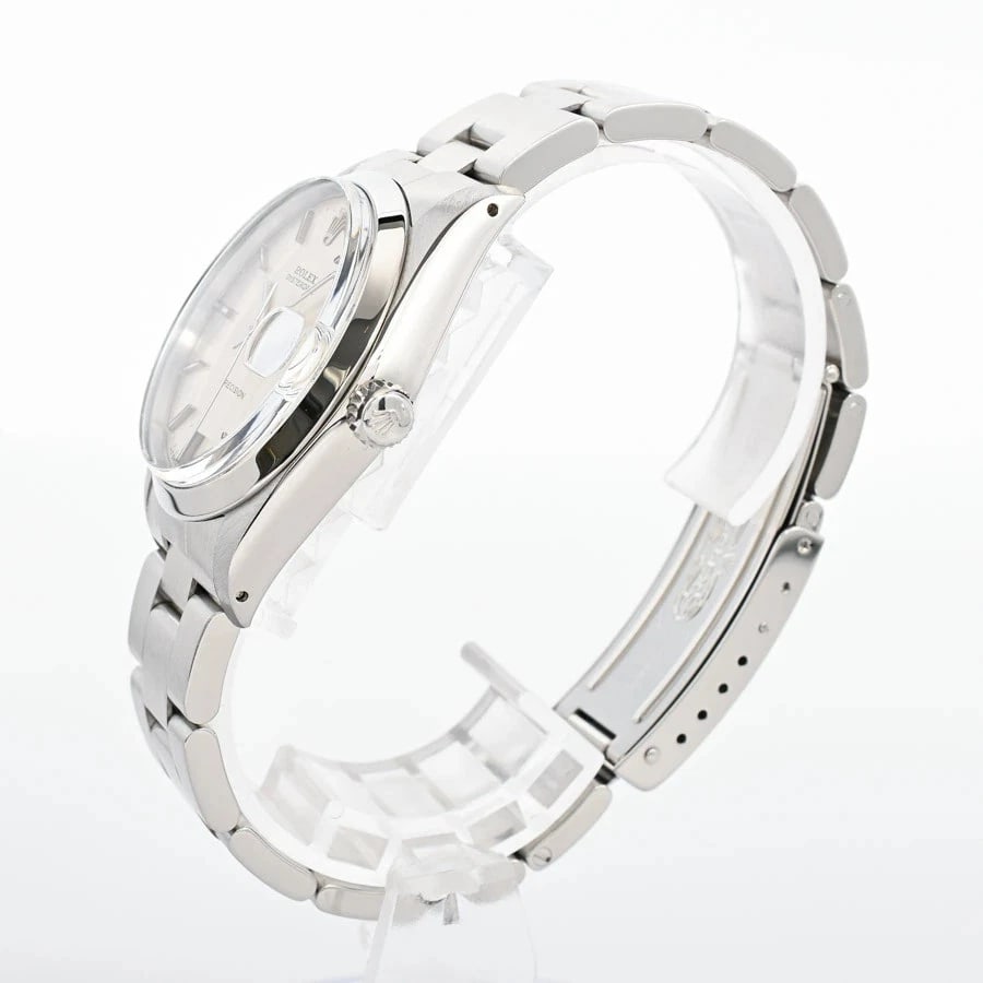 ROLEX OYSTERDATE SILVER WATCH - 2