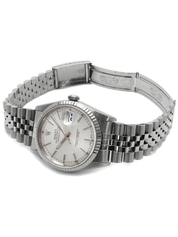 ROLEX DATEJUST SILVER WATCH - 2