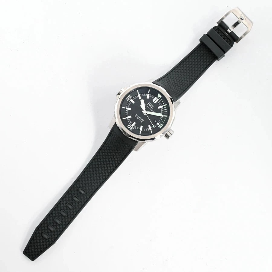 IWC AQUATIMER AUTOMATIC BLACK WATCH - 3