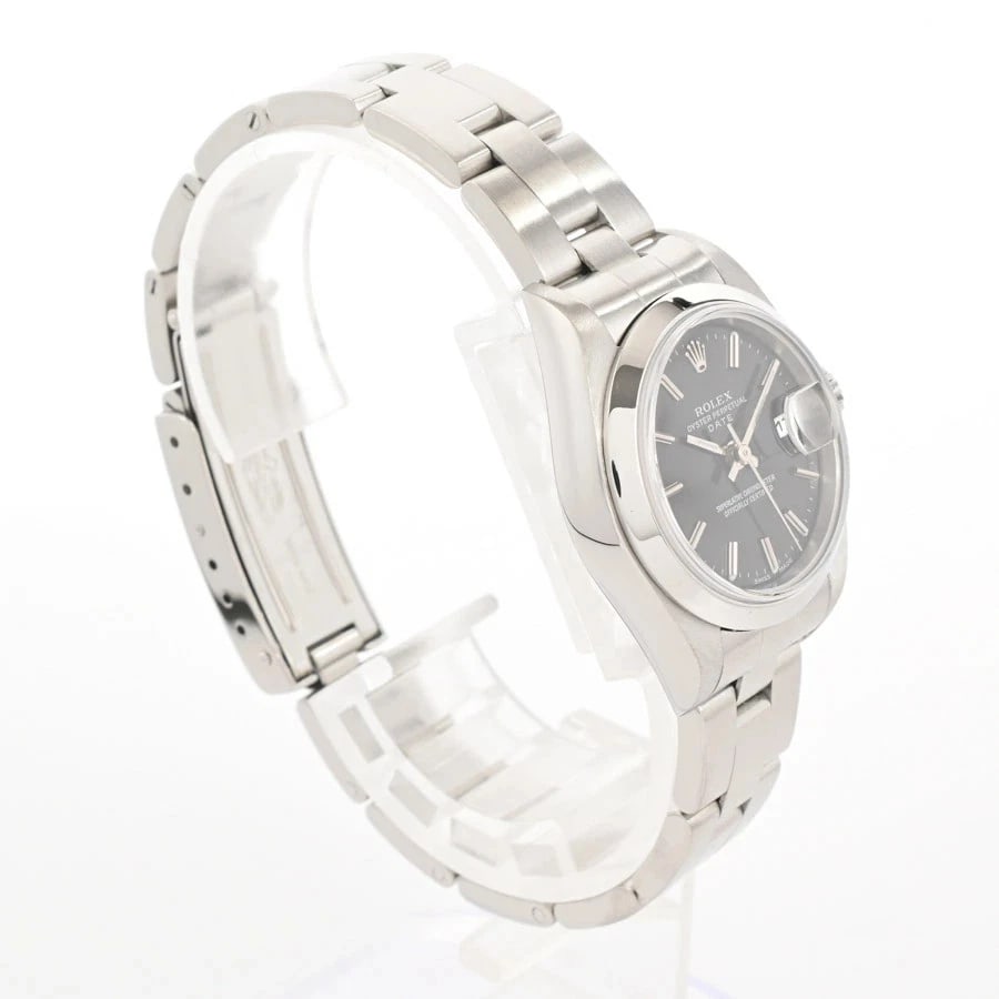 ROLEX DATEJUST BLACK WATCH - 3