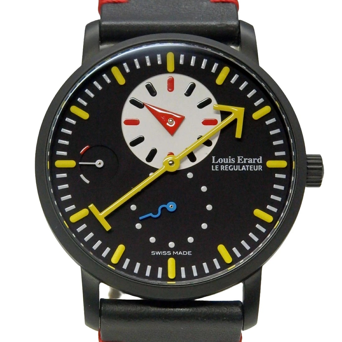 LOUIS VUITTON WATCH STAINLESS WATCH: Louis Vuitton Watch Stainless Watch Brand: LOUIS VUITTON Type/Style: Wristwatch Material: Band Material Ss/Leather Case Material N/A Color: Dial Color Size: Wrist Size 16-20cm Case Size 40mm