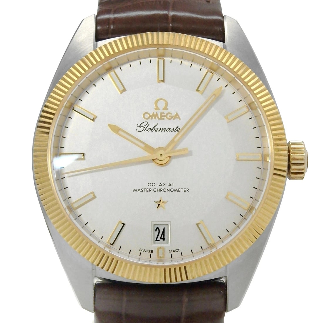 OMEGA WATCH STAINLESS WATCH: Omega Watch Stainless Watch Brand: OMEGA Type/Style: Wristwatch Material: Band Material K18Yg/Ss/Leather Case Material N/A Color: Dial Color Size: Wrist Size 15.5-20cm Case Size 39mm Accessories: