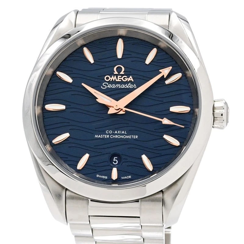 OMEGA SEAMASTER AQUA TERRA WATCH: Omega Seamaster Aqua Terra Watch Brand: OMEGA Type/Style: Wristwatch Material: Case Material N/A Band Material Stainless Steel Color: Dial Color Blue Size: Wrist Size 17.4cm Case Size 38mm