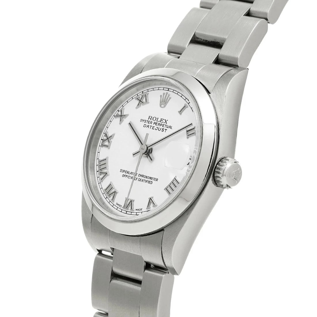 ROLEX DATEJUST WHITE WATCH - 2