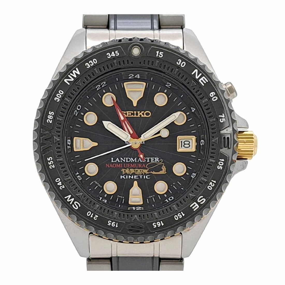 SEIKO BLACK WATCH: Seiko Black Watch Brand: SEIKO Type/Style: Wristwatch Material: Band Material Ceramic Titanium Case Material N/A Color: Dial Color Black Size: Wrist Size 18cm Case Size 40mm Accessories: None
