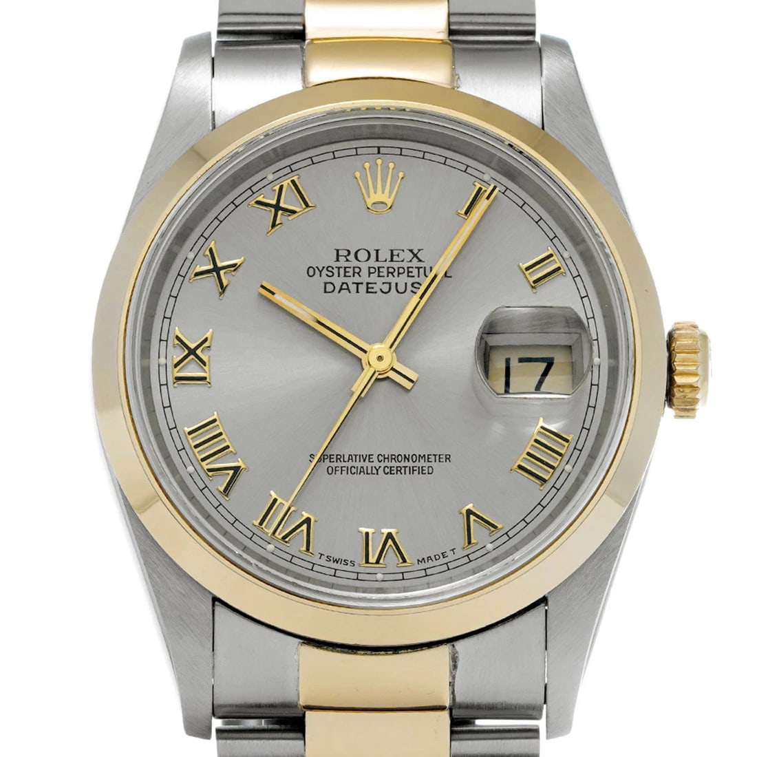 ROLEX DATEJUST GRAY WATCH - 4