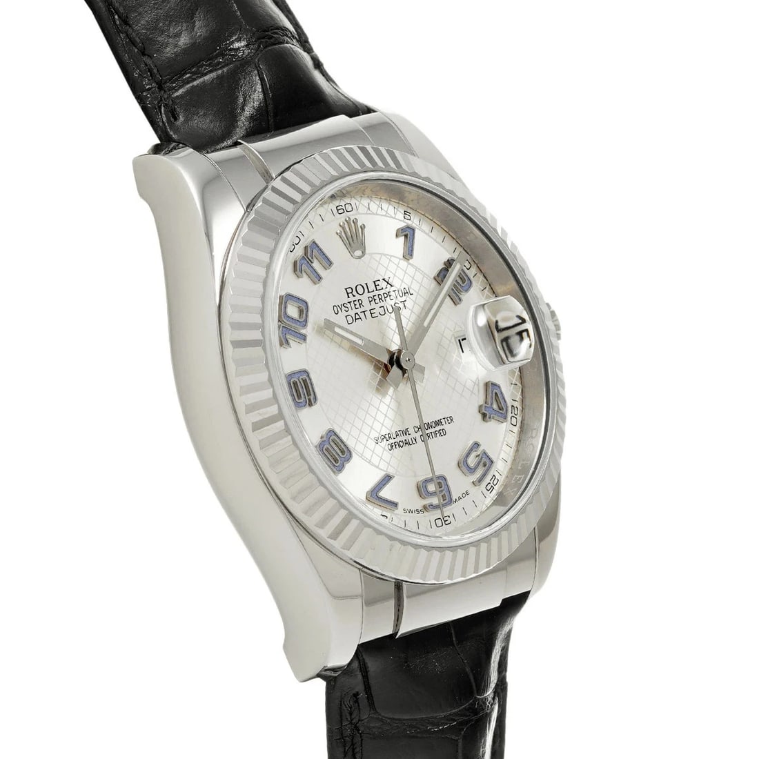 ROLEX DATEJUST SILVER WATCH - 3