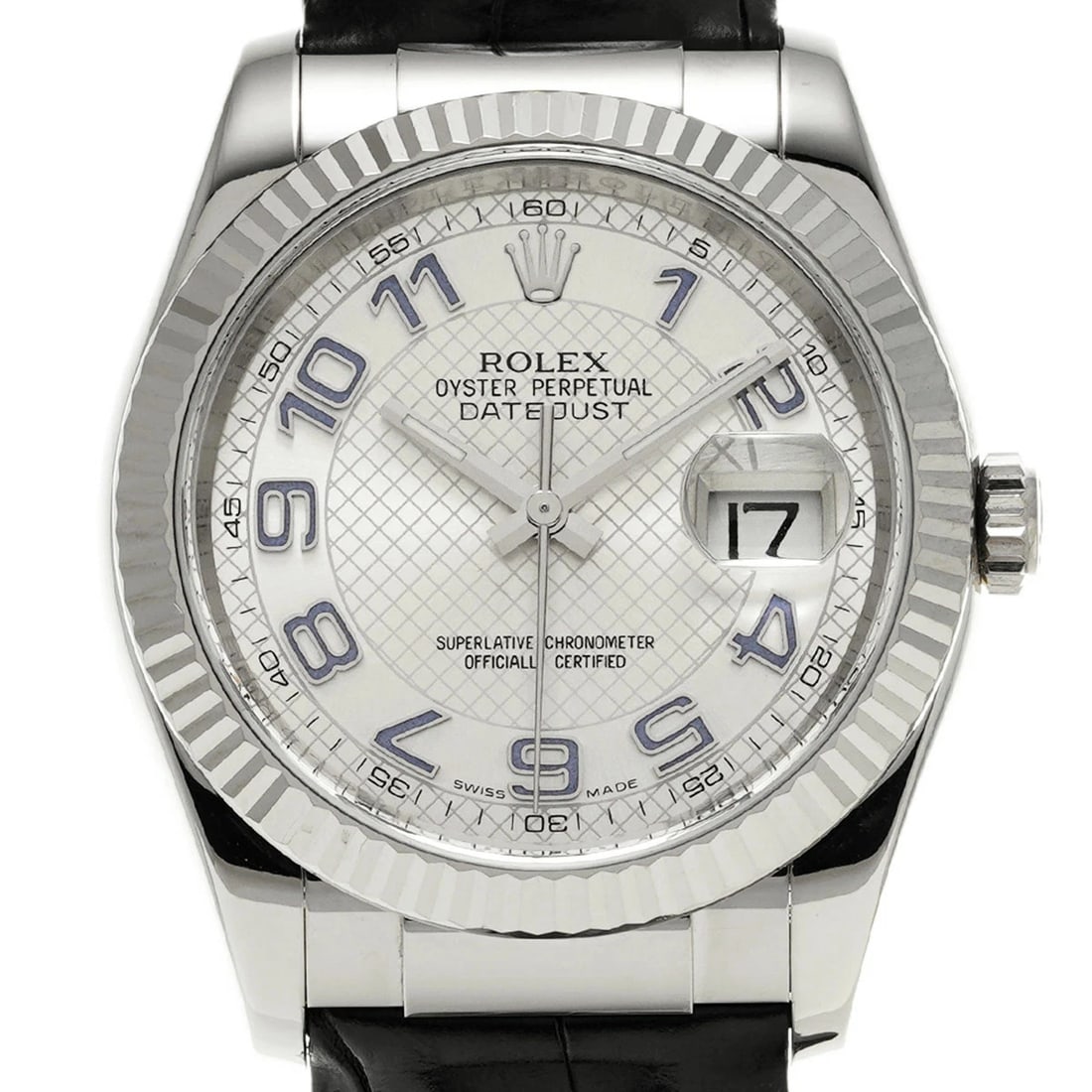 ROLEX DATEJUST SILVER WATCH - 4