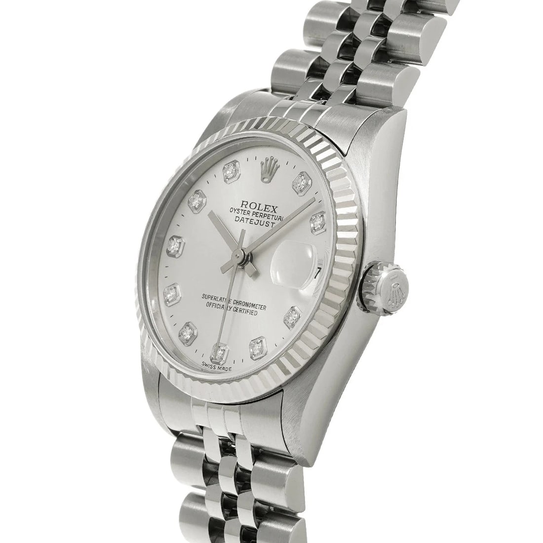 ROLEX DATEJUST SILVER WATCH - 2
