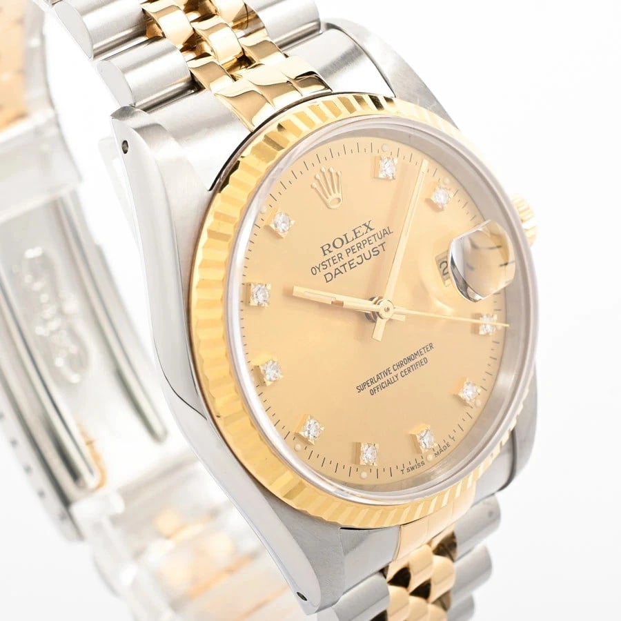 ROLEX YELLOW WATCH - 4