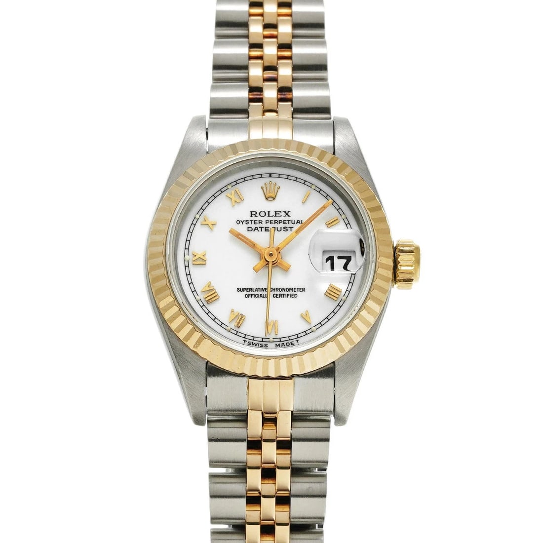 ROLEX DATEJUST WHITE WATCH: Rolex Datejust White Watch Brand: ROLEX Type/Style: Wristwatch Material: Band Material Stainless Case Material Sapphire Crystal Color: Dial Color White Size: Wrist Size 16cm Case Size 26 x 26 mm