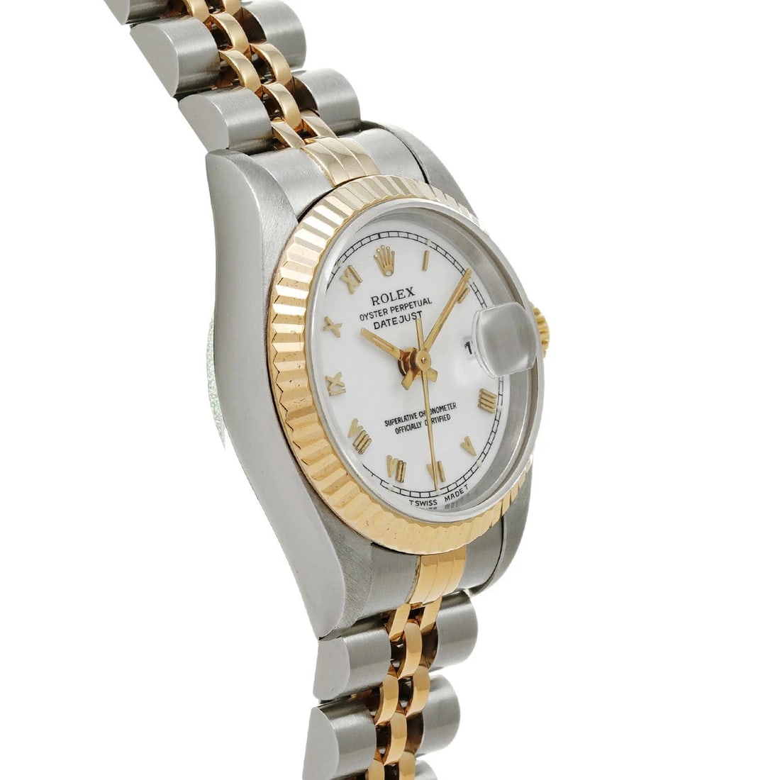 ROLEX DATEJUST WHITE WATCH - 2
