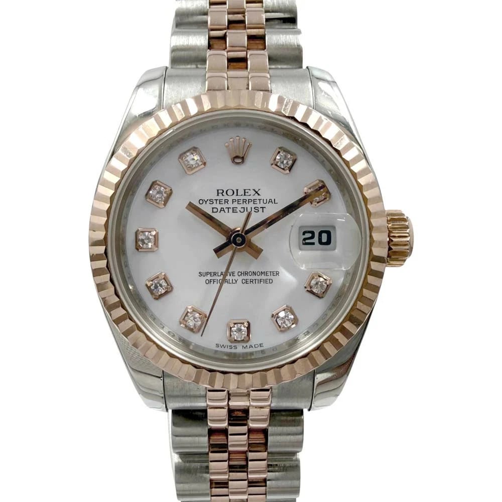 ROLEX DATEJUST WHITE WATCH: Rolex Datejust White Watch Brand: ROLEX Type/Style: Wristwatch Material: Case Material N/A Band Material N/A Color: Dial Color White Size: Wrist Size 17cm Case Size 25mm Accessories: None Accessories