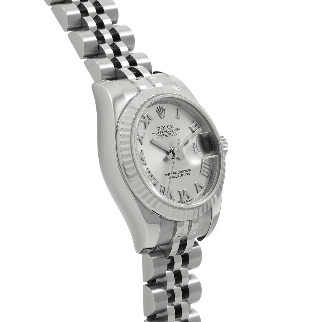 ROLEX DATEJUST SILVER WATCH - 3