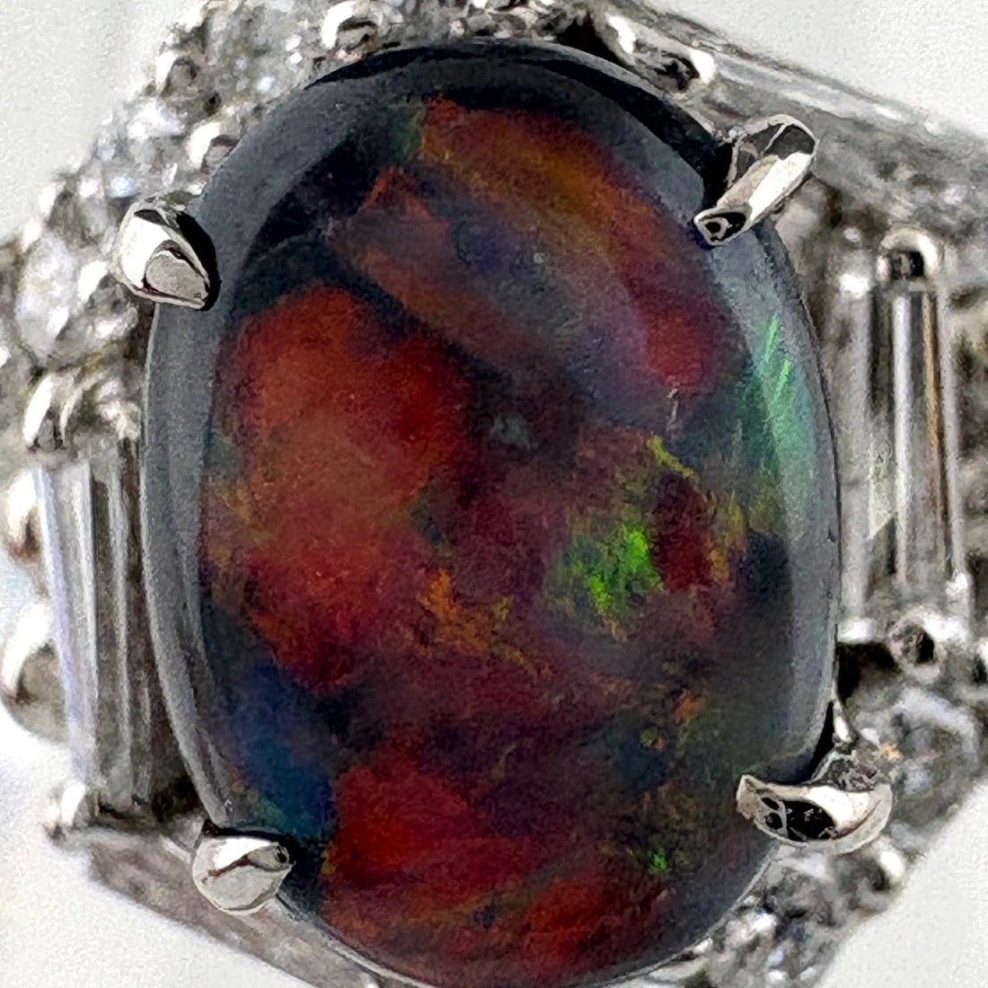 BLACK OPAL DESIGN RING - 2