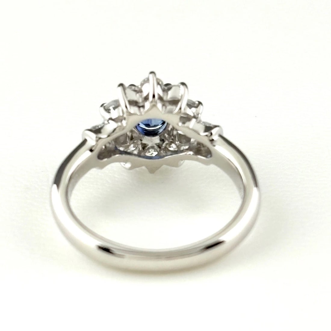 SAPPHIRE DESIGN RING PLATINUM - 3