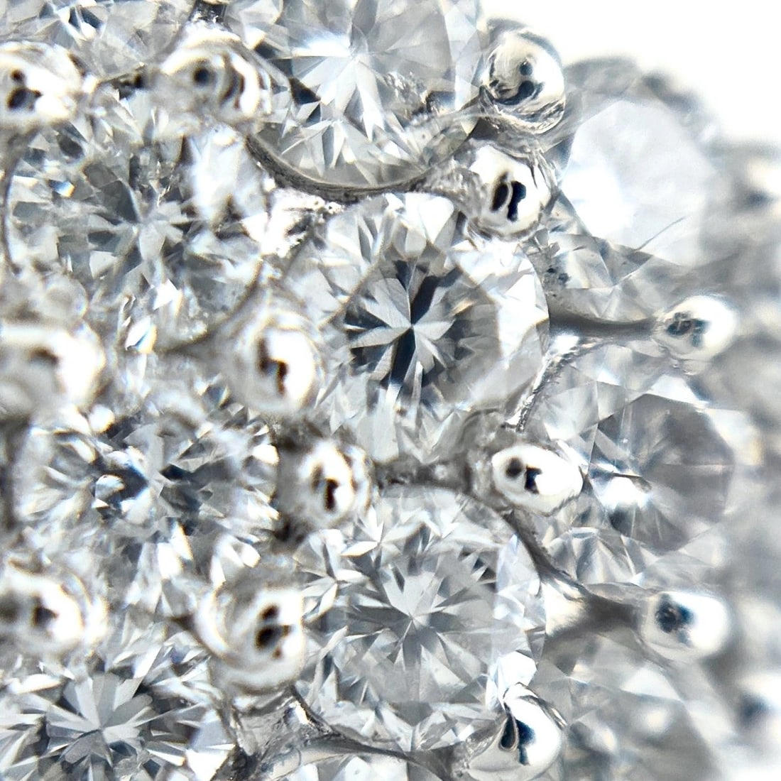 PEARL DESIGN PLATINUM RING - 2
