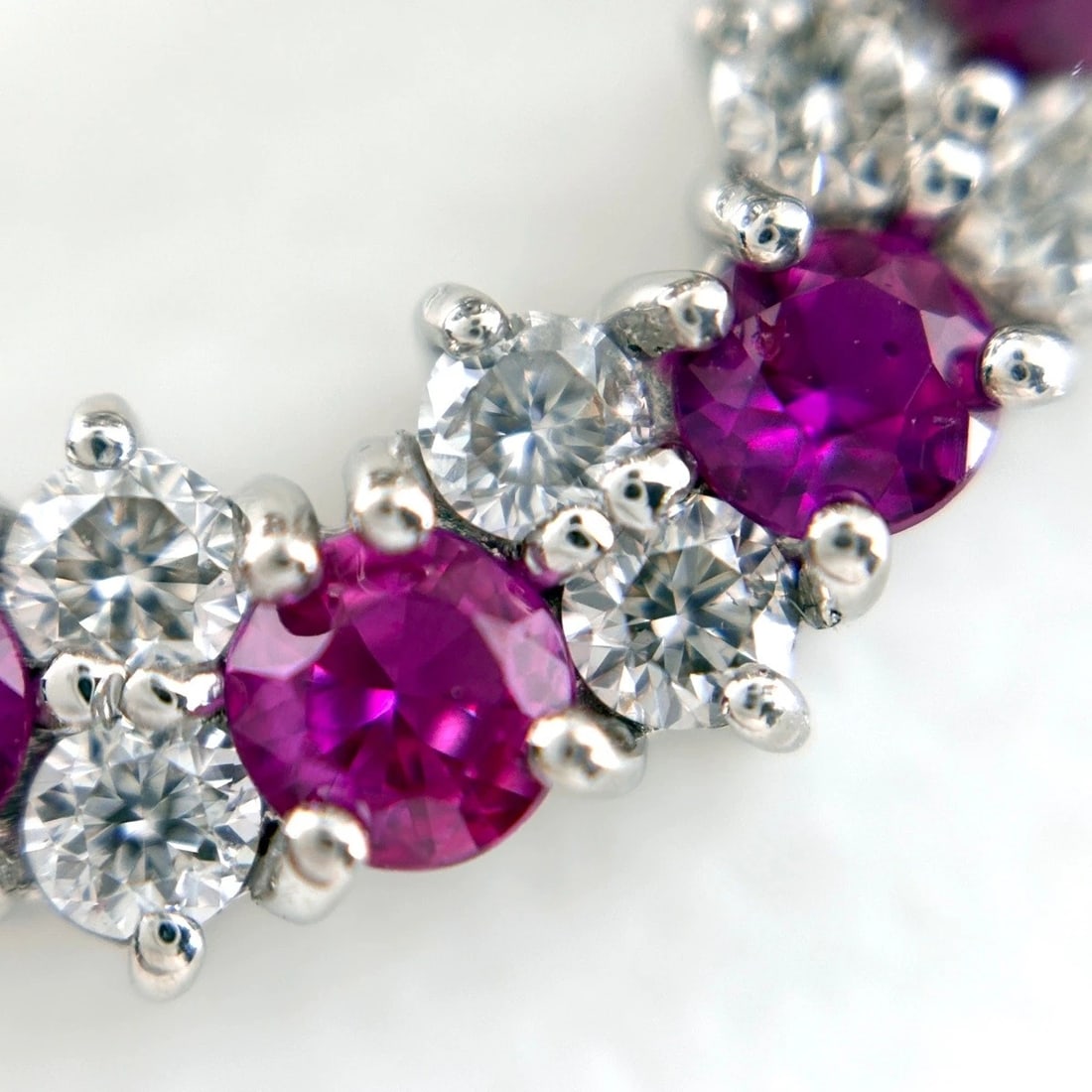 RUBY DESIGN NECKLACE PLATINUM - 3