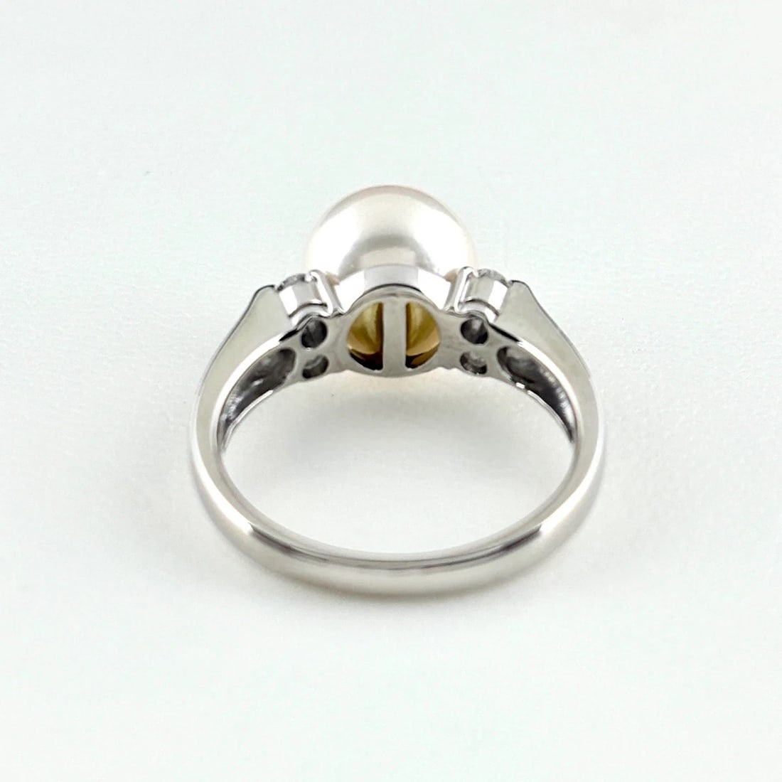 PEARL DESIGN RING PLATINUM RING - 2
