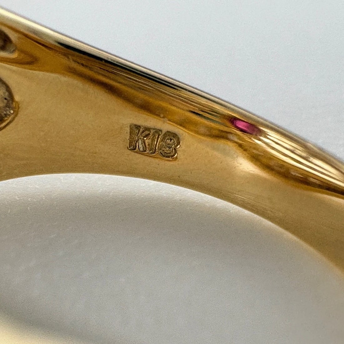 RUBY DESIGN YELLOWGOLD RING - 4