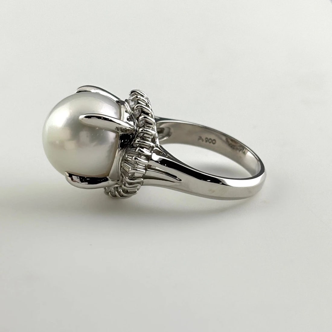PEARL DESIGN RING PLATINUM - 3