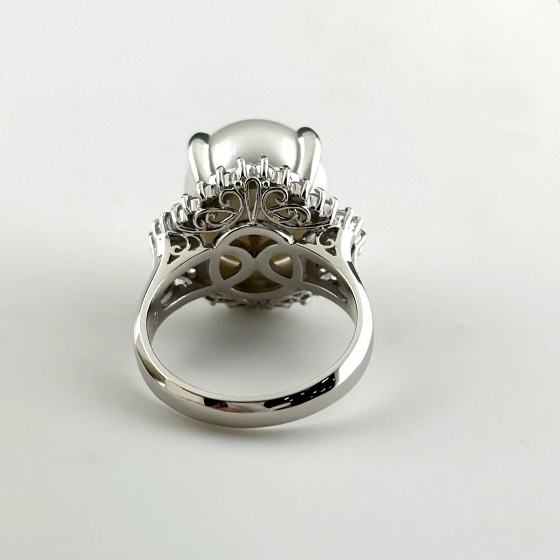 PEARL DESIGN RING PLATINUM - 4