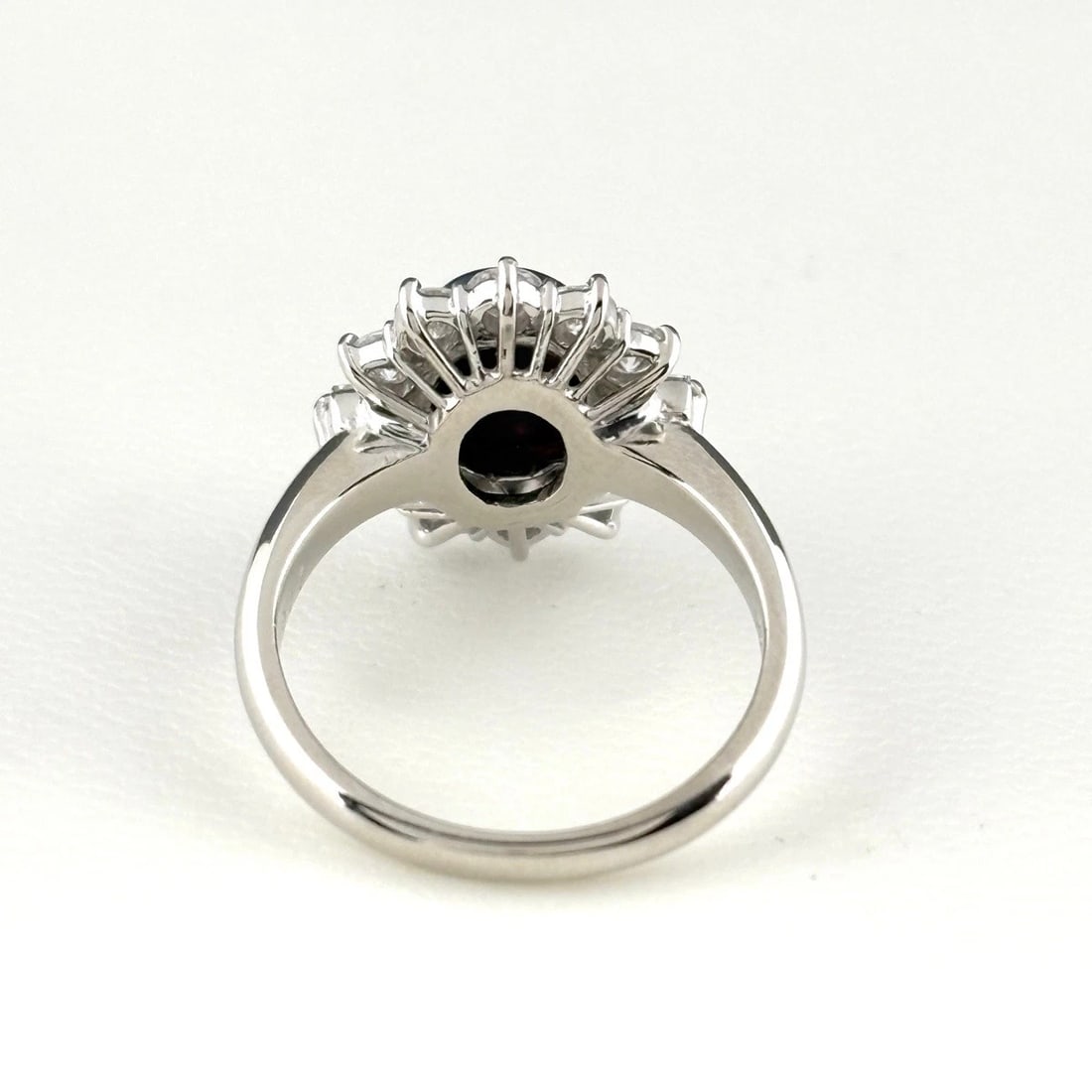BLACK OPAL DESIGN RING PLATINUM - 4