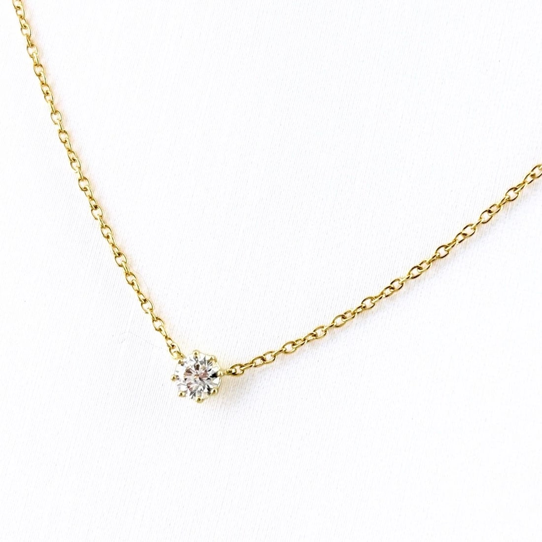 AHKAH DIAMOND NECKLACE: AHKAH Diamond Necklace Brand: AHKAH Type/Style: Necklace Material: 18K YG, Main Stone Natural Color: YG Size: Chain / code 40cm(15.7") Chain width 0.6mm(0.0") Pendant size 3.3?3.3mm(0.1") Accessor