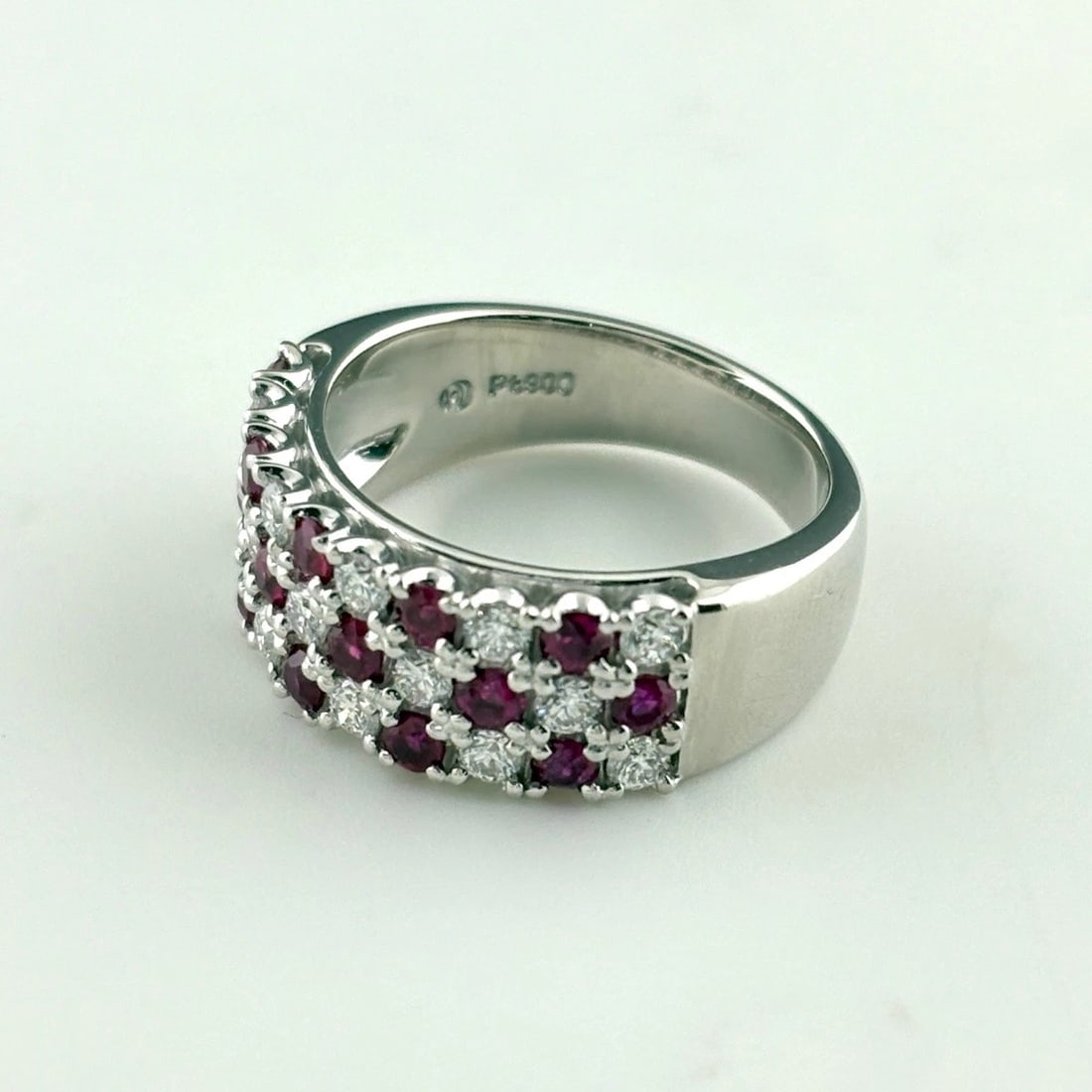 TASAKI RUBY RING: TASAKI Ruby Ring Brand: TASAKI Type/Style: Ring Material: Pt900, Main Stone Ruby Color: PT Size: US 5.5 Accessories: None Accessories Notice: When purchasing pre-owned goods, please refer to the
