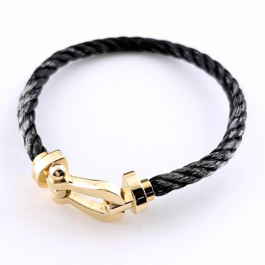 FRED FORCE 10 BRACELET: FRED Force 10 Bracelet Brand: FRED Type/Style: Bracelet Material: 18K YG, Color: YG Size: Wrist Size 16cm(6.3") Accessories: None Accessories Notice: When purchasing pre-owned goods, pleas