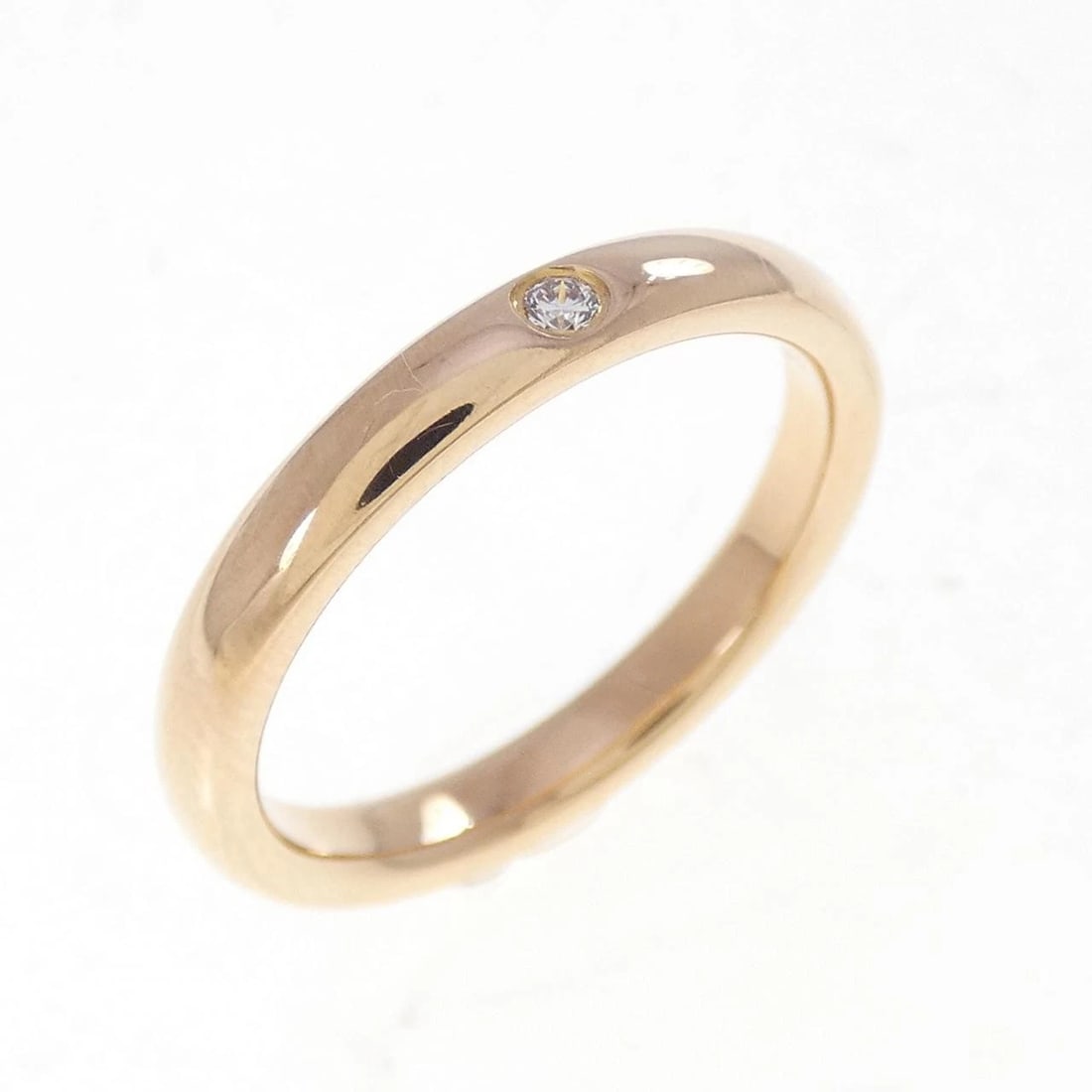 TIFFANY & CO. BAND RING: TIFFANY & Co. Band Ring Brand: TIFFANY&Co. Type/Style: TIFFANY & Co. Ring Material: 750 Pink Gold, Main Stone Natural Color: PINK GOLD Size: US5 1/2 Accessories: None Accessories Notice: When