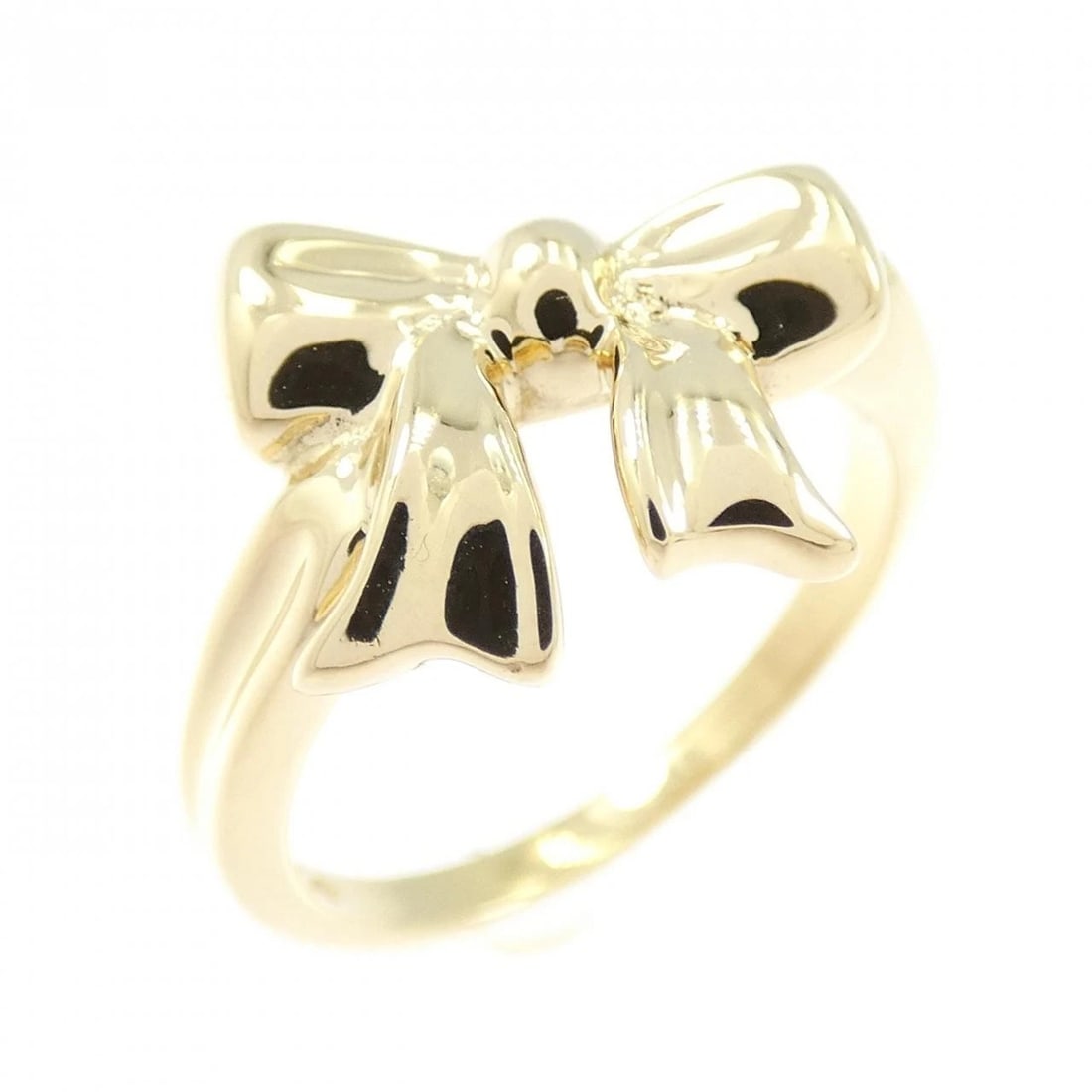 TIFFANY & CO. BLUE BOX BOW RING: TIFFANY & Co. Blue Box Bow Ring Brand: TIFFANY&Co. Type/Style: TIFFANY & Co. Ring Material: 750 yellow gold, Color: YELLOW GOLD Size: US4 1/2 Accessories: None Accessories Notice: When purchasing