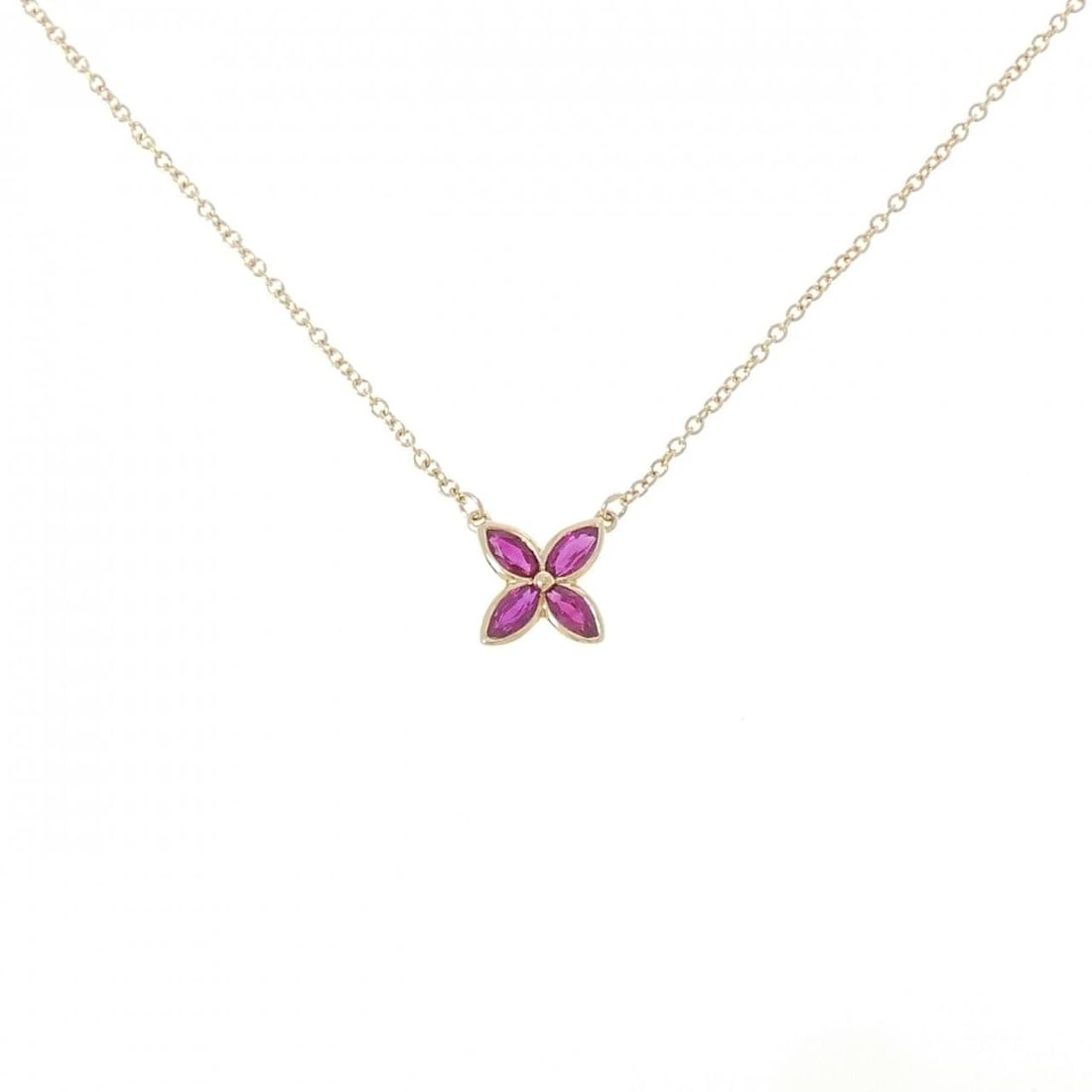 TIFFANY&CO. VICTORIA NECKLACE: TIFFANY&Co. Victoria Necklace Brand: TIFFANY&Co. Type/Style: TIFFANY&Co. Necklace Material: 750 yellow gold, Main Stone Ruby Color: yellow gold Size: Length40cm Actual Size Pendant length approx. x