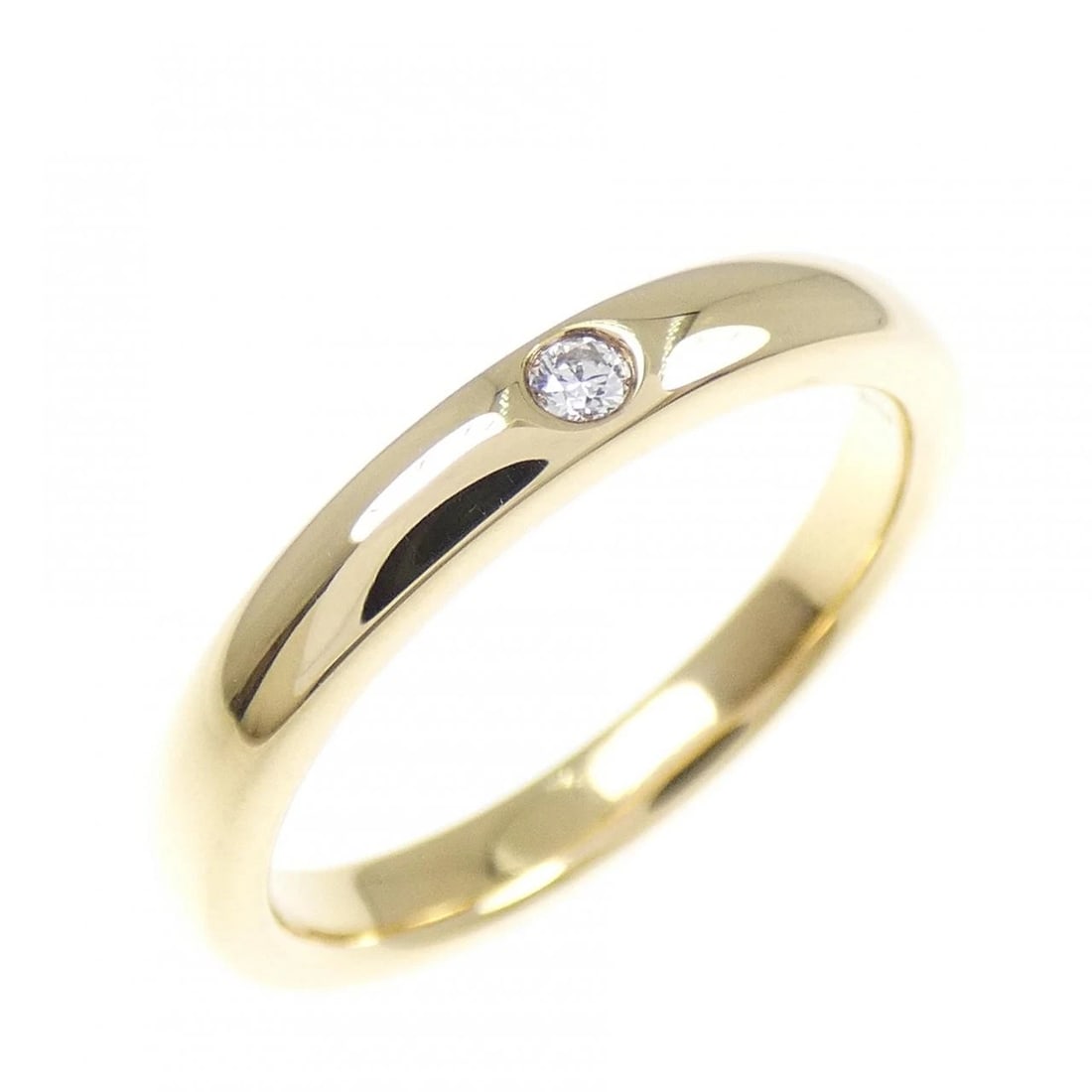TIFFANY & CO. BAND RING: TIFFANY & Co. Band Ring Brand: TIFFANY&Co. Type/Style: TIFFANY & Co. Ring Material: 750 yellow gold, Main Stone Natural Color: yellow gold Size: US4 1/2 Accessories: None Accessories Notice: When