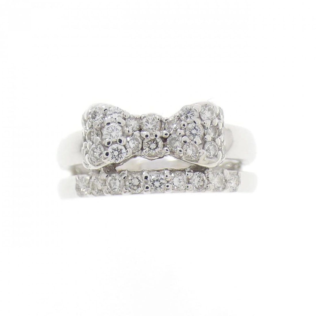 PONTE VECCHIO DIAMOND RING: Ponte Vecchio Diamond Ring Brand: Ponte Vecchio Type/Style: Ponte Vecchio Ring Material: K18 white gold, Main Stone Natural Color: WHITE GOLD Size: US4 Accessories: None Accessories Notice: When