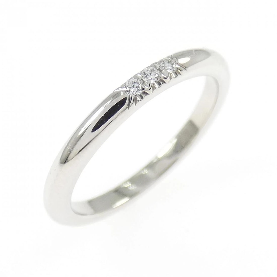 TIFFANY & CO. BAND RING: TIFFANY & Co. Band Ring Brand: TIFFANY&Co. Type/Style: TIFFANY & Co. Ring Material: Platinum950, Main Stone Natural Color: SILVER Size: US4 1/4 Accessories: None Accessories Notice: When purchasing