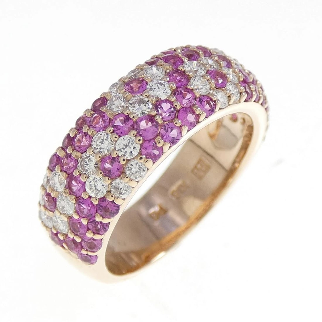 PONTE VECCHIO SAPPHIRE RING: Ponte Vecchio Sapphire Ring Brand: Ponte Vecchio Type/Style: Ponte Vecchio Ring Material: K18 Pink Gold, Main Stone Sapphire Color: PINK GOLD Size: US3 1/4 Accessories: None Accessories Notice: When