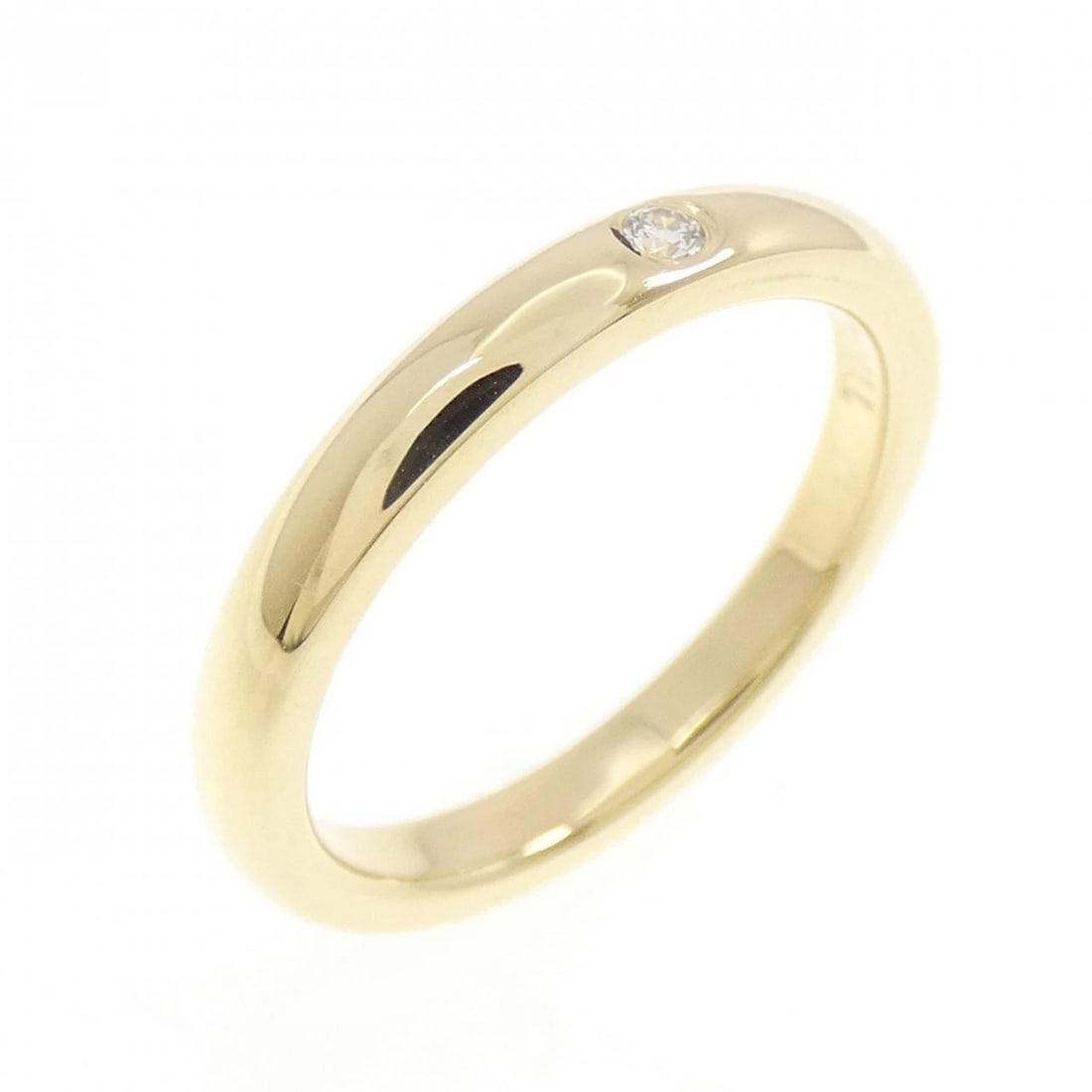 TIFFANY & CO. BAND RING: TIFFANY & Co. Band Ring Brand: TIFFANY&Co. Type/Style: TIFFANY & Co. Ring Material: 750 yellow gold, Main Stone Natural Color: YELLOW GOLD Size: US5 Accessories: None Accessories Notice: When