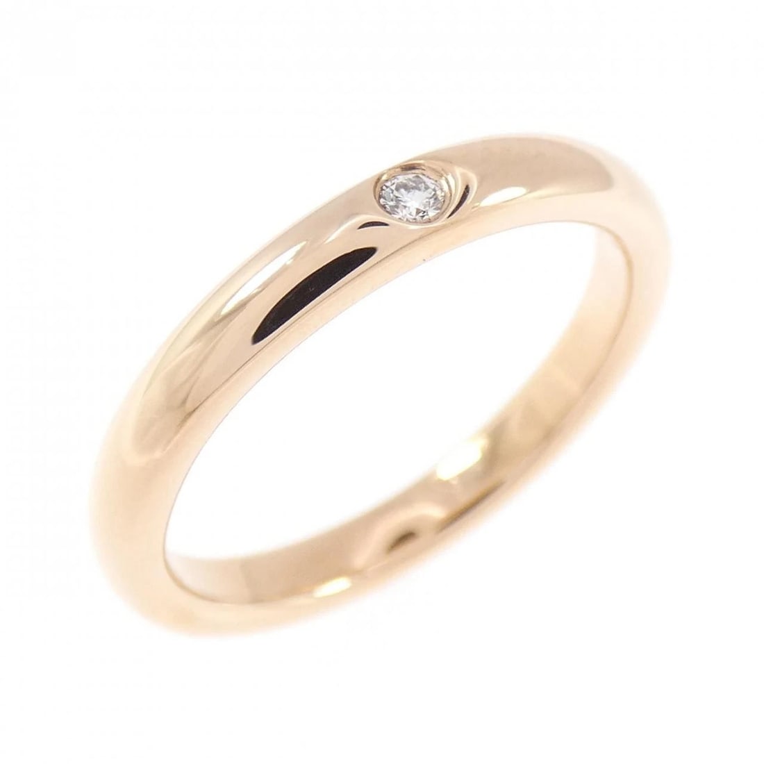 TIFFANY & CO. BAND RING: TIFFANY & Co. Band Ring Brand: TIFFANY&Co. Type/Style: TIFFANY & Co. Ring Material: 750 Pink Gold, Main Stone Natural Color: PINK GOLD Size: US5 Accessories: None Accessories Notice: When purchasing