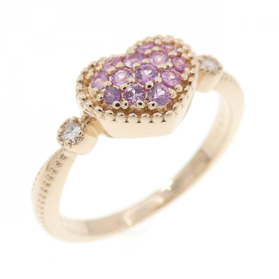 PONTE VECCHIO SAPPHIRE RING: Ponte Vecchio Sapphire Ring Brand: Ponte Vecchio Type/Style: Ponte Vecchio Ring Material: K18 Pink Gold, Main Stone Sapphire Color: PINK GOLD Size: US5 Accessories: None Accessories Notice: When